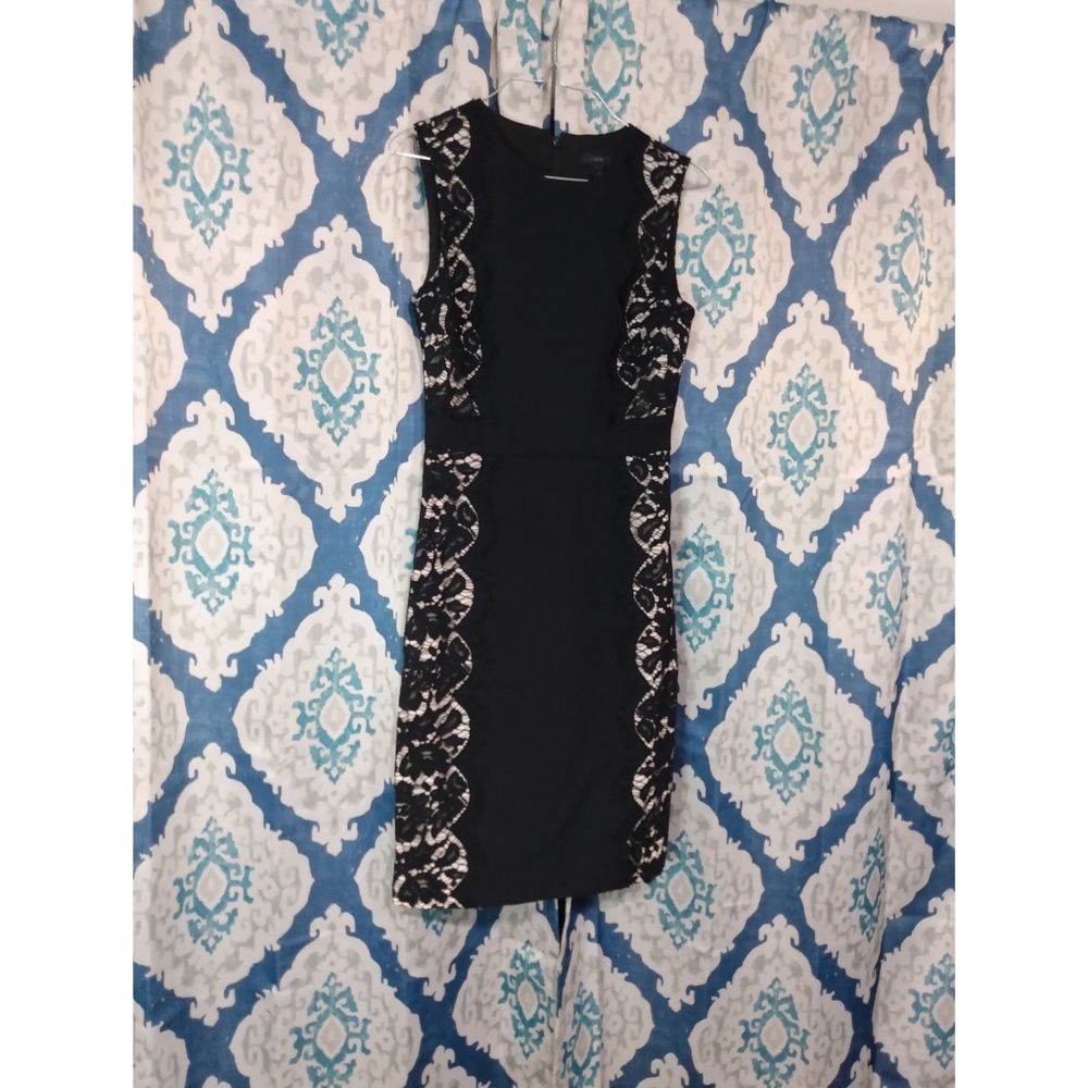 J Crew Lace Black Dress
